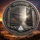     1 Year Sobriety Coin Aa Chip Medallion Alcoholics Anonymous One Year Sober