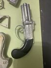 Vintage Collectible Lot Of 9 Toy Cap Guns Gene Autry Pepperbox Hubley Parts Play