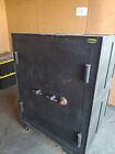 Antique Hall   s Floor Safe  Hand Painted  Good Condition  Patent  1849  