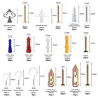 Vkkm 591pcs Heavy Duty Drywall Anchors And Screws Assortment Kit With Drill Bit