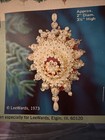 Vintage 1973 Leewards Beard Pinned Sequin Christmas Ornament Craft Kit Nos