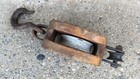 Vintage Madesco Products Easton Pa Single Wheel Pulley 6  Wood Block   Tackle