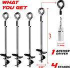 15  Ground Anchors Screw-in - Heavy Duty For High Winds - Ground Stakes - Earth