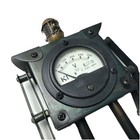 Vintage Metal Brass Glass Voltage Meter Steampunk Desktop Office Retro Robot