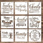 Diy Decorative Reusable Letter Stencil Template For Crafts Scrabooking Family