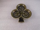 Vintage Knock Ireland Pottery Green Shamrock Ceramic Pin Tray