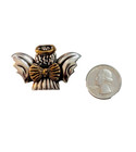 Vintage Carol Henry Designs Sterling Silver 925 Brass Angel Brooch Pin