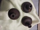 3 Old Victorian Antique Cast Iron Eastlake Fancy Ornate Door Knobs Doorknobs 