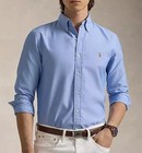 Polo Ralph Lauren Shirt Blue Button Dwn Long Sleeve Classic Fit Performance Xxl