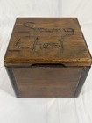 Vintage Handcrafted Wooden Sewing Chest Storage Box