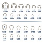 327pcs Stainless Steel E-clip Circlip Kit Retaining Ring Assortment Set 24 Sizes