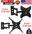 Full Motion Tv Wall Mount Bracket Swivel Tilt 14 18 26 32 40 42 55 Inch Led Lcd