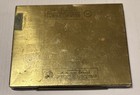 Vintage Metal Lucky Strike Flat Fifties Cigarette Box Tin Holder Advertising