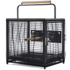 26inch Wrought Iron Bird Travel Carrier Cage Parrot Cage With Wooden Handle 
