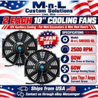 Mini Excavator 12v 10  Cooling Fans 2 Pack Mini Skid Steer Auxiliary Usa Stock