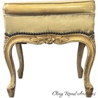 Antique French Louis Xv Giltwood Footstool Vanity Stool Upholstery Bench Large