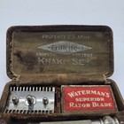 Vintage Wwi Era Military Gillette Khaki Set U s  Army Safety Razor Set G165655