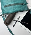 Leather Pencil Case - Full Grain Leather Zippered Pen Pouch - Stationery Bag    