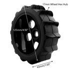 Gdool 4 Pieces 1 8 Scale Rc Buggy Paddle Tires Hex 17mm Wheels For 1   8  4pcs 