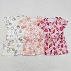 Summer Toddler Baby Girls Clothing Boutique Flower Top Shorts Set