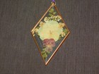 Vintage 7  High Glass Dried Flowers Ornament