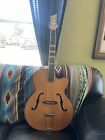 1950   s -60   s Handmade Wolfgang Huttl Archtop Guitar   German Vgc 
