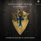 28    Medieval Knight Shield   Stainless Steel Battle Armor For Larp   Cosplay