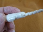 Whale-w128 Little White Narwhal Whale Of Shed Antler Figurine Bali Sea Unicorn