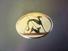 Borzoi Saluki Fox Terrier Art Deco Jewelry Box Dogs