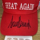 President Donald Trump Signed Maga Red Hat 45-47 Autographed W  Coa
