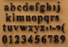 Press In Letters And Numbers Stone Concrete Stamps - Lowercase
