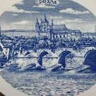 Vintage Collector s Plate Of Praha Capitol Czech Republic Made In Czechoslovakia