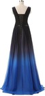Women s Gradient Ombre Chiffon Evening Dress Long Formal Prom Bridesmaid Gowns
