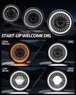 7   Led Headlight 4 5   Passing Lights For Harley Road King Electra Glide Softai