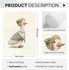 Vintage Nursery Wall Art Kids Canvas Poster Baby Room Wall Decor Sage Green Duck