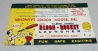 Vntg Mercury Plastics Martian Space Bloon Rocket Launcher Package Header Card