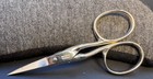Vtg Solingen Germany Bent Handle Embroidery Scissors 3 5  Sewing Needlework