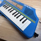 Vintage My Song Maker Keytar Guitar Blue Electronic Toy Keyboard 8 Sound Effects