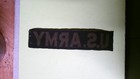 Military Patch Sew On Name Tape Tag Od Green Bdu Us Army Synthetic Material Used