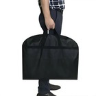 Suit   Garment Bag Dress Cover storage travel Bag Dust Proof Breathable Black