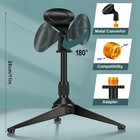 3 Pack Desktop Mic Stand Portable Foldable Tripod With Mic Clip Holder Adjustabl