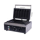 Commercial Electric Waffle Maker Corn Hot Dog Waffle Baker Machine 2 Shaped 110v