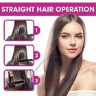 Hair Straightener Brush Straightening Curler Hot Comb Electric Adjustable Heat 