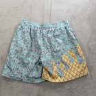 Baseball Lifestyle 101 B101 Shorts Youth Large Multicolor Striped Mesh Athletic
