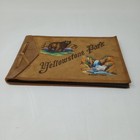 Vintage Yellowstone Park Lower Falls Leather Souvenir Photo Album Scrapbook