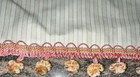 Gorgeous Custom Valance Lt Green wht Stripe 104   wide kravet tassel org  599 