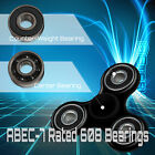 Black Hand Spinner Tri Fidget Focus Desk Toy Edc Adhd Autism Kids Adult - 1pc