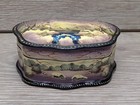 1993 Russian Fedoskino Style Lacquer Box Winter Landscape Hand Painted Signed