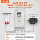 Vevor 4kw 220v 5hp Rs485 Variable Frequency Drive Converter Vfd Inverter cable