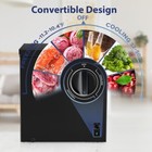 Chest Freezer 7 Cu Ft Convertible Easy Clean Top Opening Adjustable Legs Black